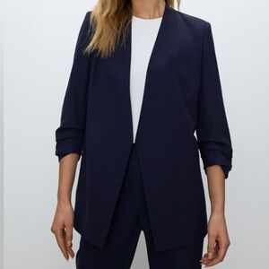 Aritzia Babaton Power Hip Blazer Navy Blue Size 10